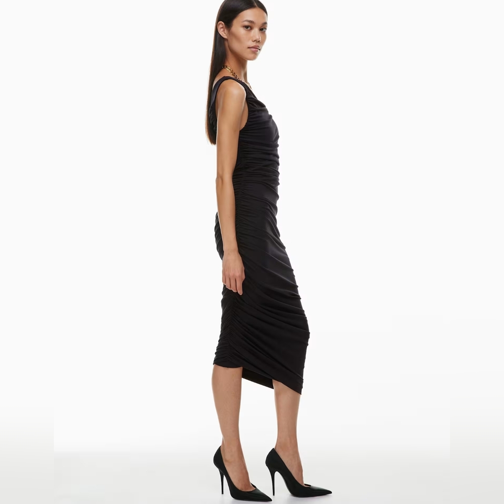 Ten By Babaton Body-Hugging One-Shoulder Vertigo Midi Dress ress - Picture 5 of 12